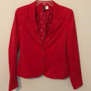 H&M Divided Red Blazer